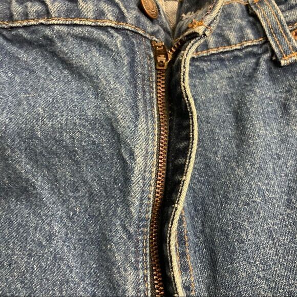 VINTAGE LEVI’S,Men’s Orange Tag, 42/32, hand measures 38X27.5, Blue, Rise 13”, - Picture 3 of 14